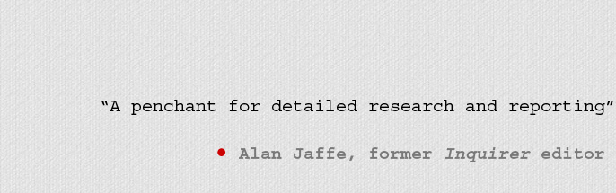 A penchant for detailed research